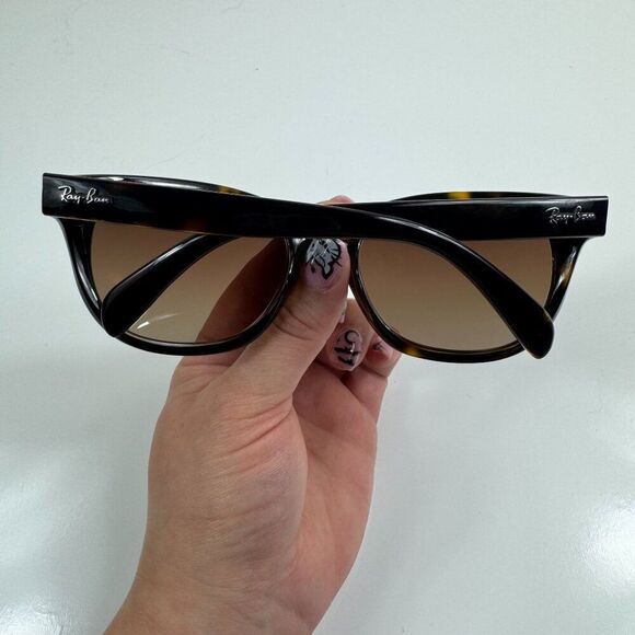 Ray Ban RB4216 Tortoise Shell Sunglasses Brown Gradient Polished Light Havana - Picture 7 of 11